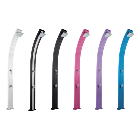 Douche solaire Spring courbée 30L + Rince-pieds