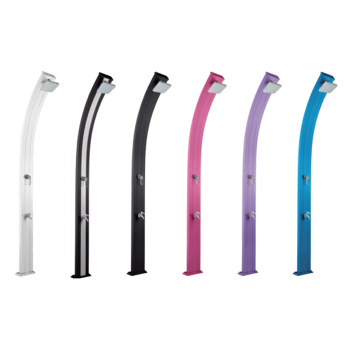 Douche solaire Spring courbée 30L + Rince-pieds